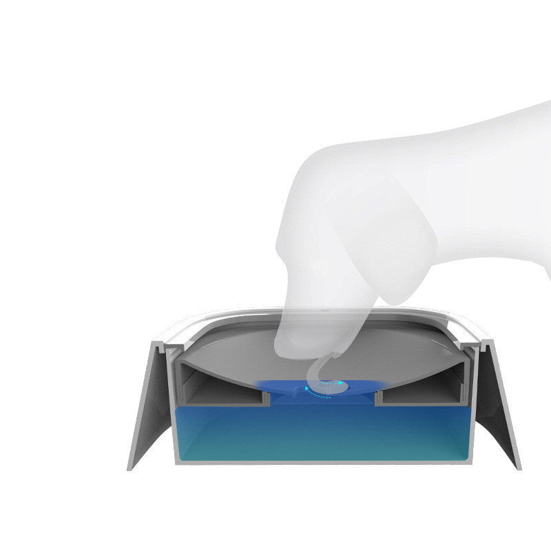 Anti-Overflow Slow Water Pet Feeder