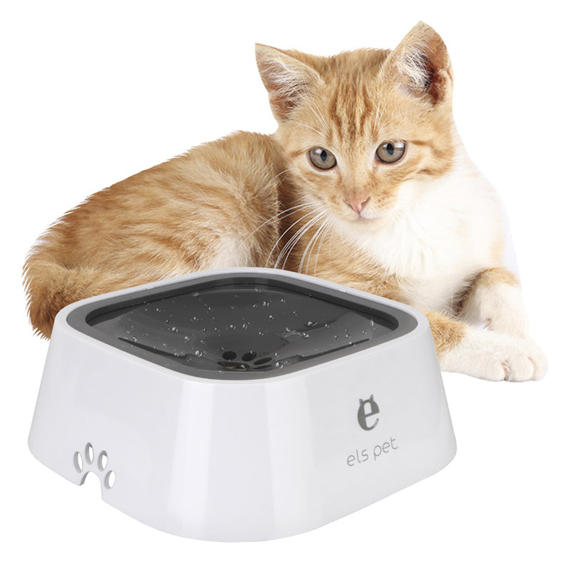 Anti-Overflow Slow Water Pet Feeder