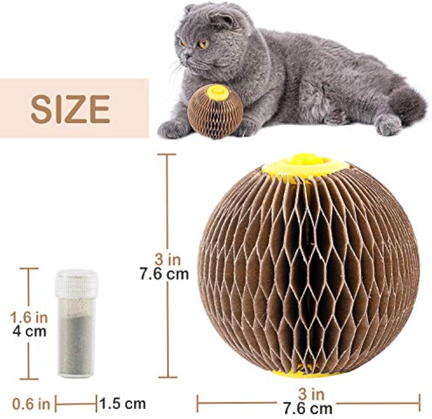 Catnip Refillable Toy Ball