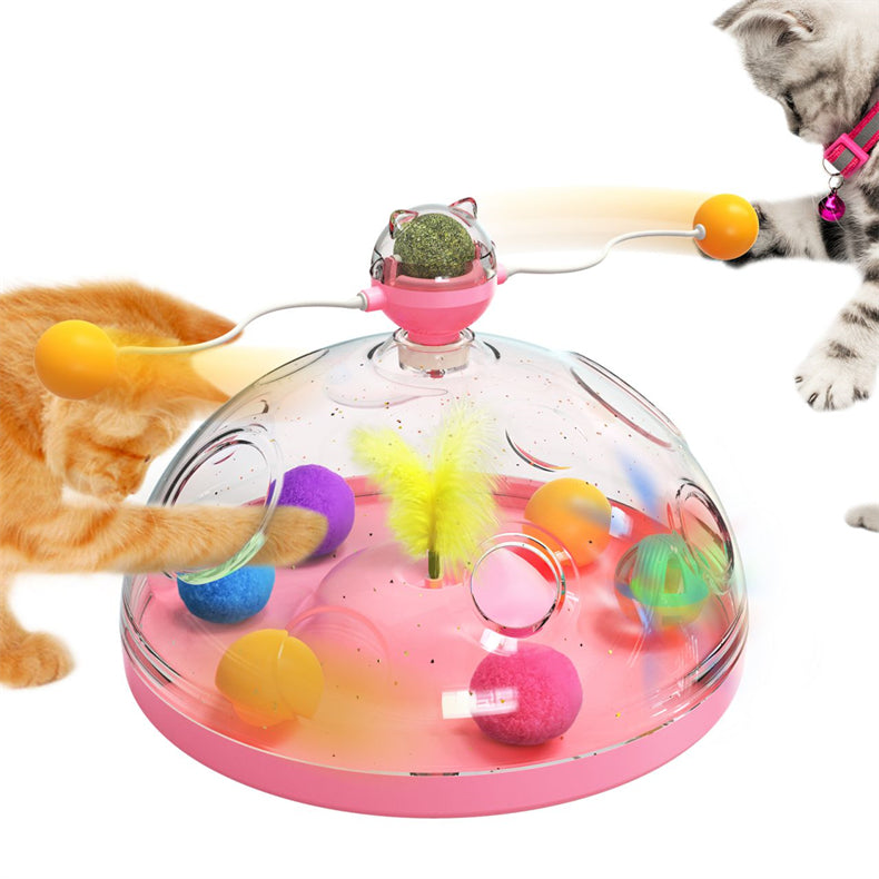Interactive Cat Windmill Toy
