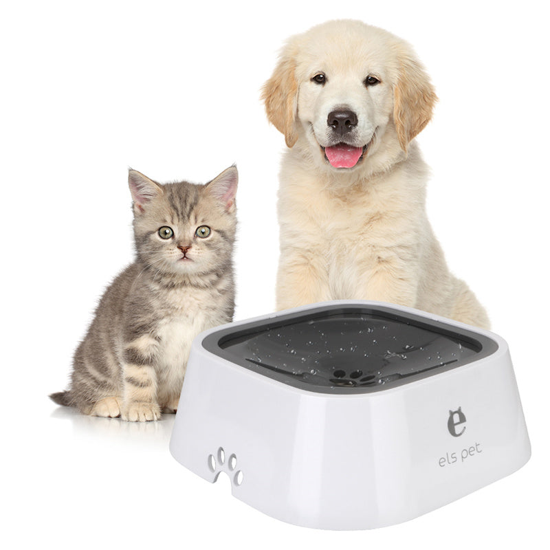 Anti-Overflow Slow Water Pet Feeder