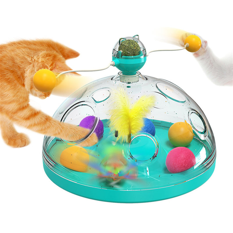 Interactive Cat Windmill Toy