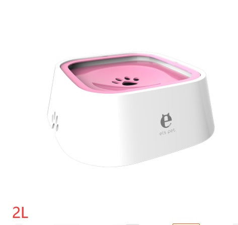 Anti-Overflow Slow Water Pet Feeder