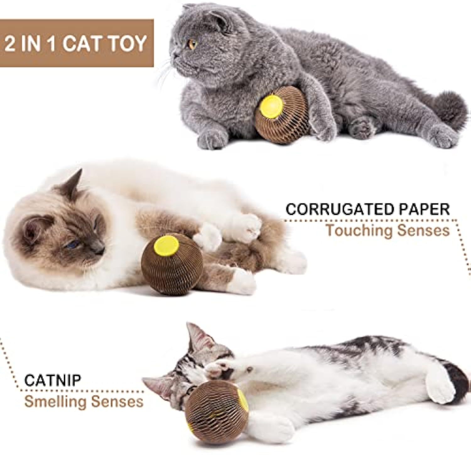 Catnip Refillable Toy Ball